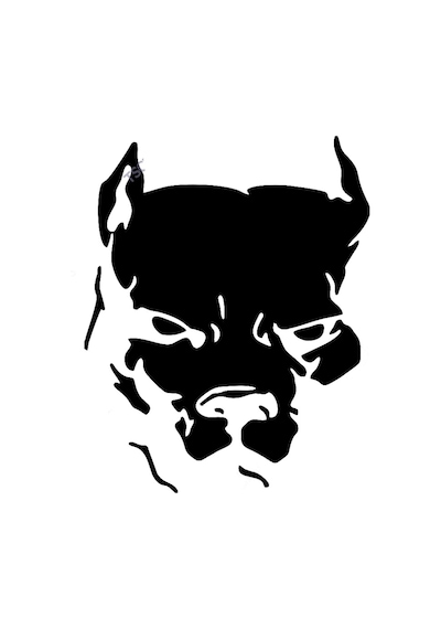 Köpek Dog Pitbull Sticker Yapıştırma 20Cm