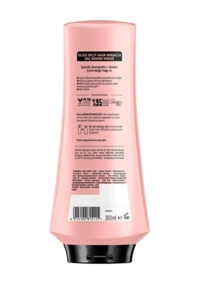 360 Ml Kırık Uçları Mühürleyen Saç Kremi, Yıpranmış Saçlar İçin