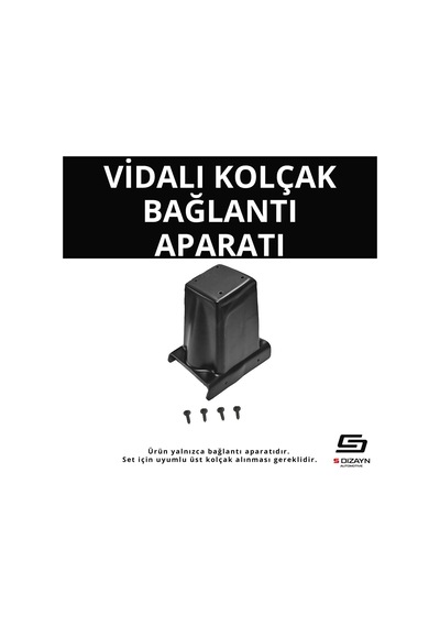 S-dizayn Fiat Doblo Abs Vidalı Kol Dayama Kolçak Alt Adaptör 2010-2015 A+kalite