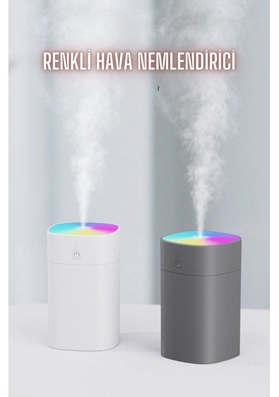 Hava Nemlendirici 400ml Taşınabilir Ultrasonik Hava Nemlendirici Aroma Difüzörü H2o Tp-1034