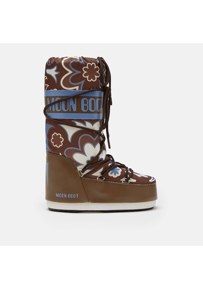 Bot Kar Kadın 80d1402940-mh07 Moon Boot Icon Flower Brown/elephant Grey Kahverengi