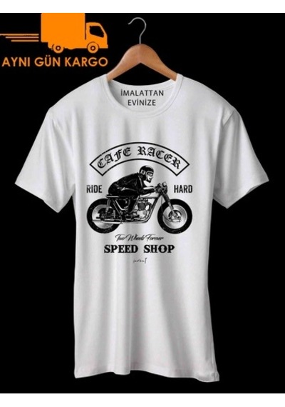 Cafe Racer Tasarım Baskılı Tişört Tshirt Ücretsiz Kargo (298628346)