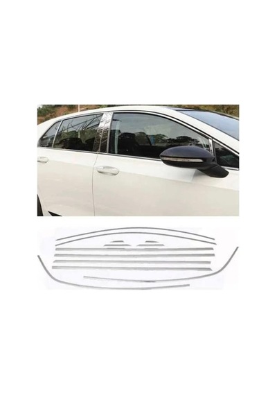 Vw Golf 8 2020 Sonrası Cam Çerçevesi Krom 12 Prç. P.çelik