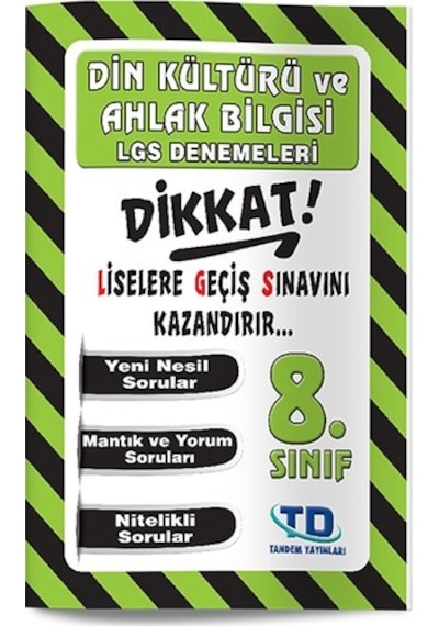 Tandem 8. Sınıf LGS Din Kültürü Deneme