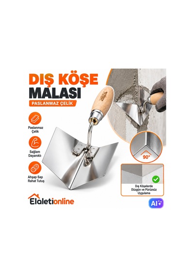 Paslanmaz Çelik Dış Köşe Malası Profesyonel 90 Köşe Uygulaması - 937156985