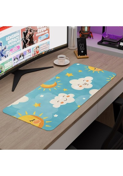 Çocuk Gaming Mouse Pad Kauçuk Kaymaz Taban Mousepad V5, 70x30 Xl