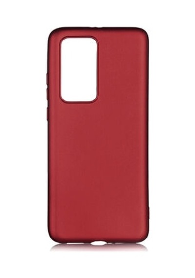 Huawei P40 Pro Kılıf Esnek Yapılı İnce Slim Silikon Kapak Ryc/premier Bordo