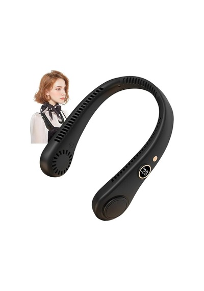 Boyun Askılı Giyilebilir Kablosuz Şarjlı Taşınabilir Mini Soğutucu Fan 5 Kademeli Dijital Ekranlı Boyun Askılı Giyilebilir Kablosuz Şarjlı Taşınabilir Mini Soğutucu Fan 5 Kademeli Dijital Ekranlı