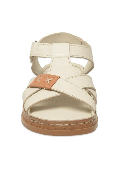 Mammamia D25ys-2440 Kadın Hakiki Deri Comfort Sandalet Kemik Siyah