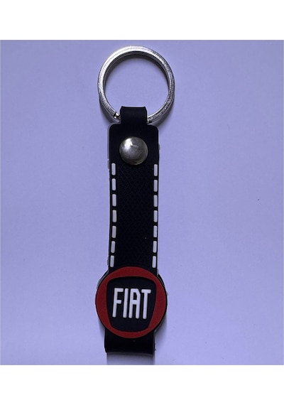 Fiat Egea İle Uyumlu Logolu Alüminyum Sibop Kapağı Ve Silikon Anahtarlık