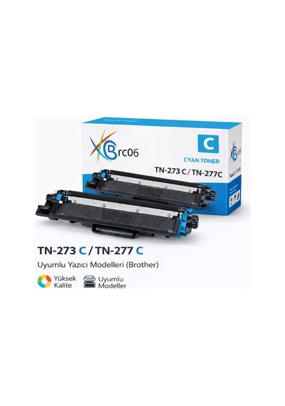 Brother Uyumlu Tn-277 Mavi Yüksek Kapasiteli Uyumlu Toner