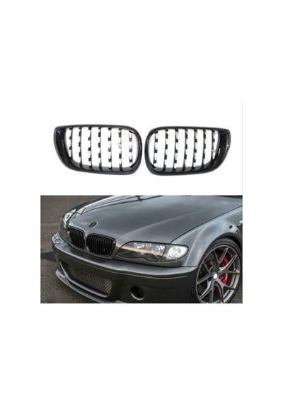 Bmw 3 Serisi 2002-2004 E46 Diamond Böbrek Panjur Piano Black