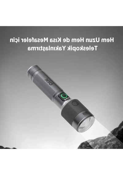30w Led El Feneri, 1450 Lümen Ve 690 Metre Menzil Açık Ahşap