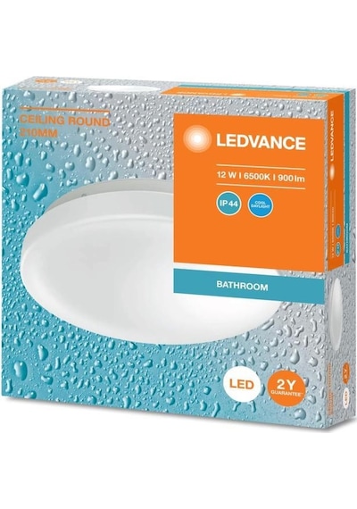 Osram - Ledvance 12w Led Plafonyer 6500k Beyaz Işık - Tavan Armatür Banyo Lambası Beyaz