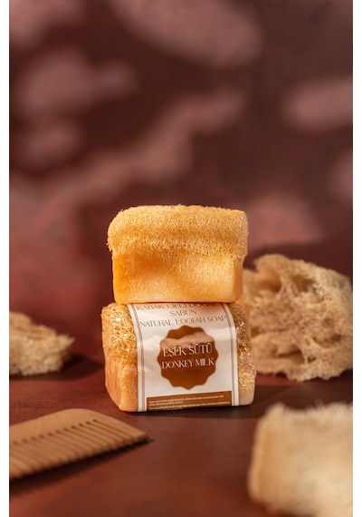 Volkan Ates Natural & Beauty Eşek Sütü Kabak Lifli Doğal Sabun 130 G