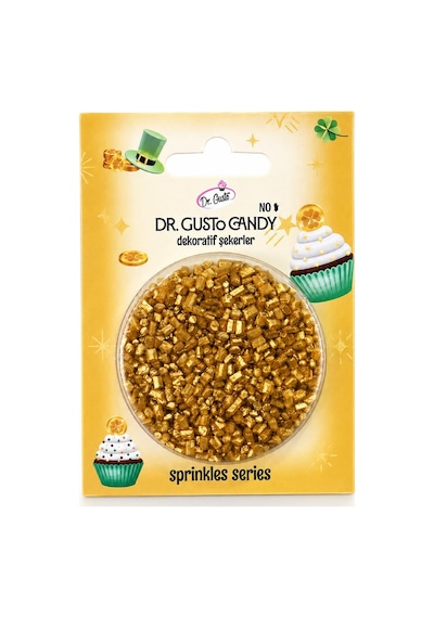 Dr. Gusto Altın Candy Sanding Pasta Süsleme Şekeri