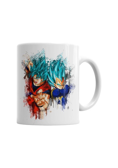 Goku E Vegeta Kupa Bardak Porselen Karışık