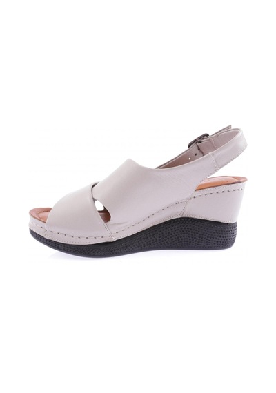 Dgn 6152 Kadin Çapraz Bantli Kalin Taban Sandalet Taş