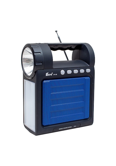 Magicvoice Fp-26 Usb Sd Radyo Fm Bluetooth Destekli Fenerli Taşınabilir Hoparlör Radyolu Işıldak Şarjlı El Feneri