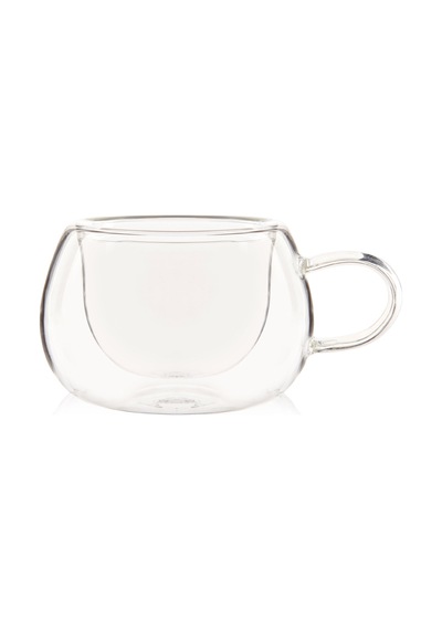 Perottii Double Wall Cam Kupa - Şeffaf - 160 Ml Renkli