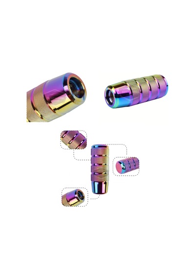 Üniversal 9.5 Cm Jdm Metal Spor Görünümlü Vites Topuzu Aparatlı Alüminyum Alaşım Otomatik-manuel Yarış Vites Kolu Bukalemun Neo Krom 00 Şüscaroto Aksesuar Diğer