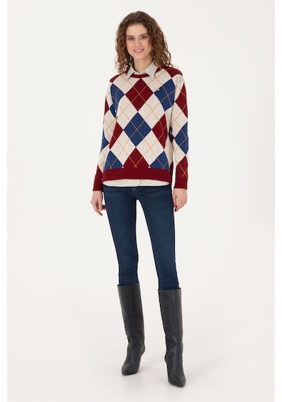 U.S. Polo Assn. U.s. Polo Assn. Kadın Bordo Kazak /triko 50309632-vr014