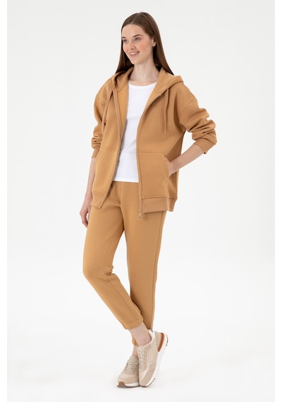 U.S. Polo Assn. Kadın Camel Şardonlu Jogger Eşofman Altı 50313581-VR015