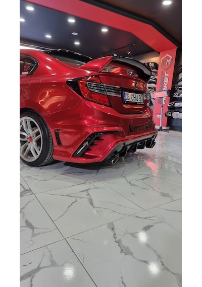 Honda Civic Fb7 F450 Arka Tampon (2012...)---fibersan Tuning