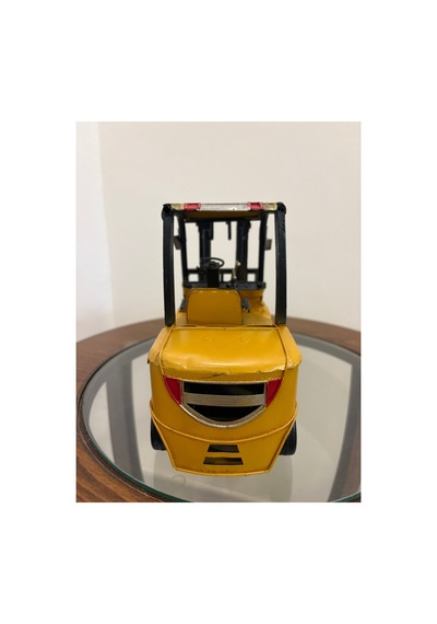 El Yapımı Mini Forklift Maketi Dekoratif Masaüstü Objesi Ev Ve Ofis Dekorasyon