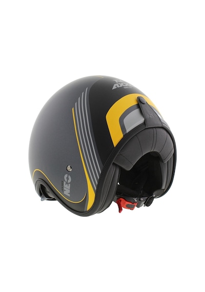 Motosiklet Kaskı Retro Güneş Vizörlü Hornet S Sv Neo C12 Mat Gri Motorcu Kask Çok Renkli