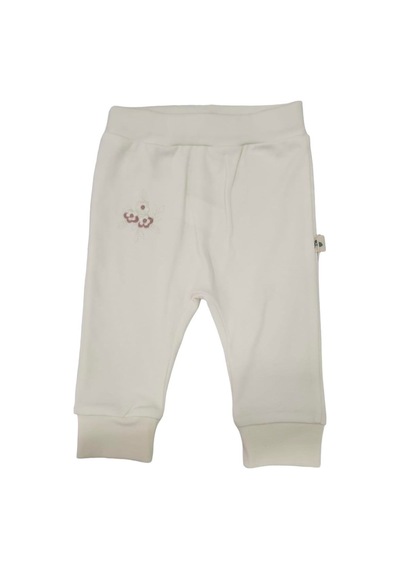 Ciccim Baby Pantolon Manşetli Flower Garden Naturel-11021 Ekru