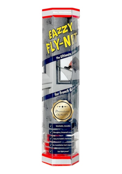 Eazzy Fly-net Fransız Balkon Kapı Sinekliği / 100x220cm