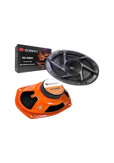 Edison ed-69mz Midrange Oval 6x9 600W RMS 100W kapaklı 2 adet