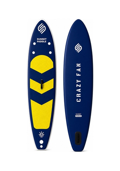 Crazy Fan Sarı Lacivert Şişme Sup Board / Paddle Board 320 Cm