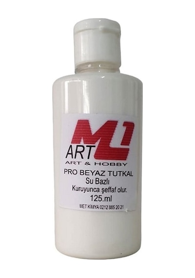M1 ART Su Bazlı Beyaz Tutkal 125.ml Çiçek Kağıt Karton İp Ahşap Ç