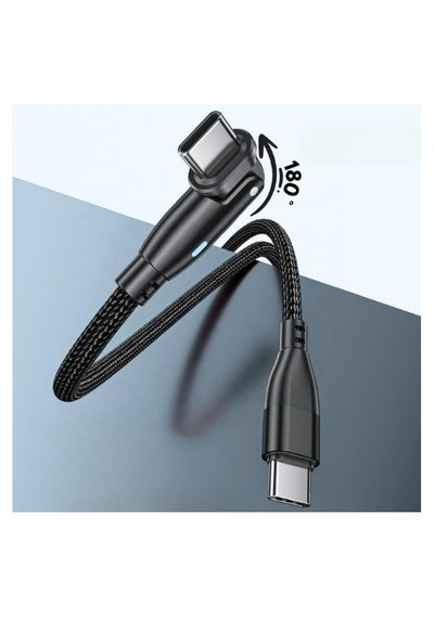 Type C To Type C Hızlı Şarj Data Kablosu Çevirici Dönüştürücü Adaptör 180 Derece 100w 1 Metre 100 Cm