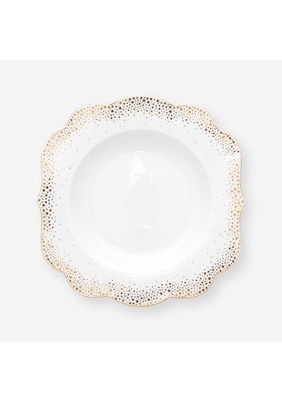 Beyaz Porselen Çukur Tabak 23,5 Cm