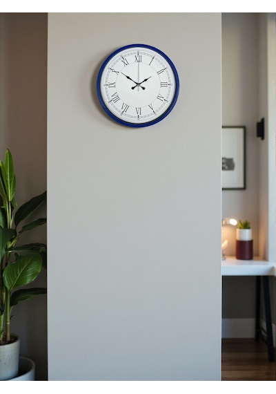 36 Cm Lacivert Roma Rakamlı Duvar Saati Diğer 88469204
