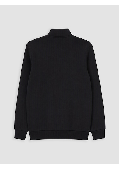 Lcwaıkıkı Classic Siyah Dik Yaka Erkek Kalın Sweatshirt