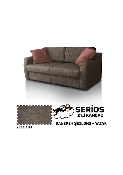 Serios Şezlonglu Yataklı Kanepe - Zeta 163