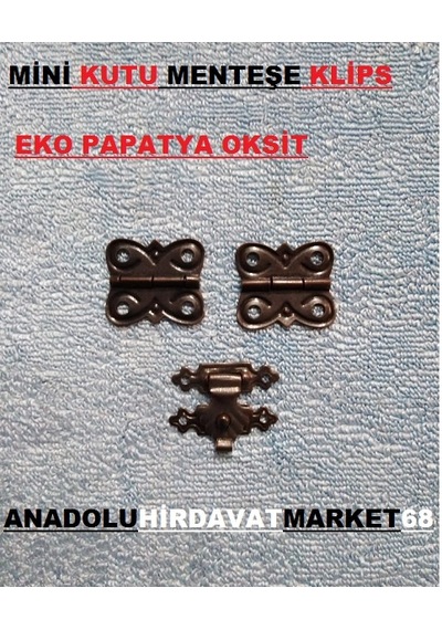 Dekoratif Mini Tavla ve Kutu Menteşe Tavla Klips Oksit Renk 1 Ade N11.531