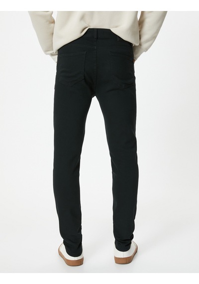 Koton Skinny Fit Kot Pantolon - Michael Jean Siyah 5wam40031nd Siyah