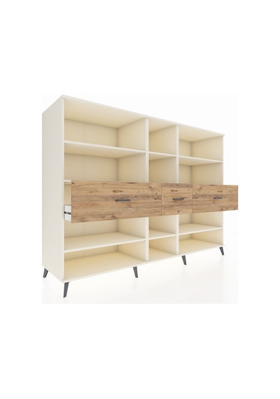 Kronos Dolap 9 Raflı 3 Çekmeceli 220x59x163 Aytaşı-aytaşı/çam Aytası/atlas Çam - Aytası Kronos Dolap 9 Raflı 3 Çekmeceli 220x59x163 Aytaşı-aytaşı/çam Aytası/atlas Çam - Aytası