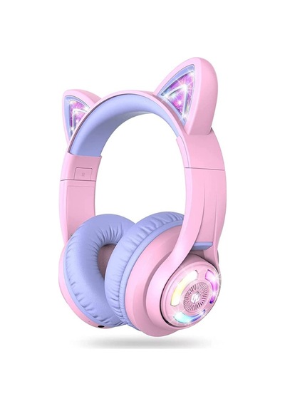 İclever BTH13 Bluetooth 5.3 Kedi Kulaklı Kulak Üstü Çocuk Kulaklık