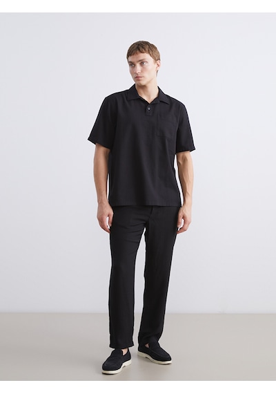 Lcw Vision Siyah Regular Fit Kısa Kollu Oxford Erkek Gömlek Lcw Vision Siyah Regular Fit Kısa Kollu Oxford Erkek Gömlek