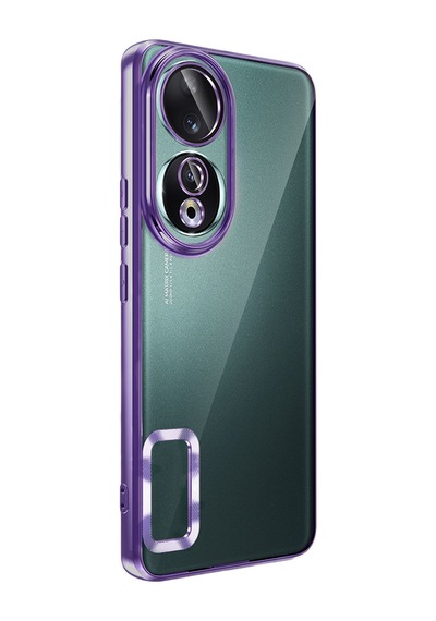 Honor 90 Kılıf Kamera Lens Korumalı Logo Gösteren İnce Hafif Pazarplus Altın