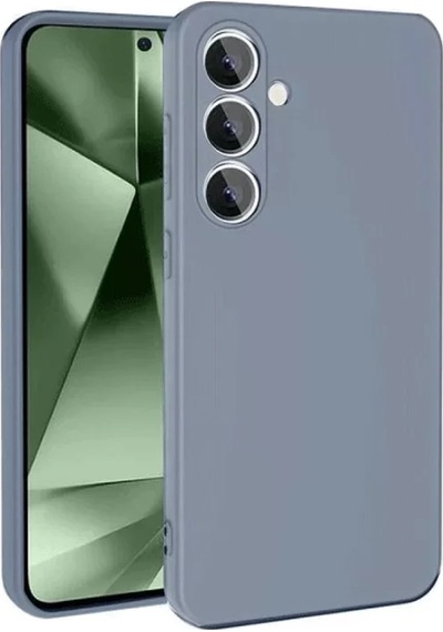 Newface Samsung Galaxy S24 Fe Kılıf Nano İçi Kadife Silikon - Gri