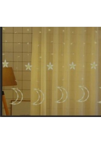 Ay Yıldız Perde Led 3m 50 x 22