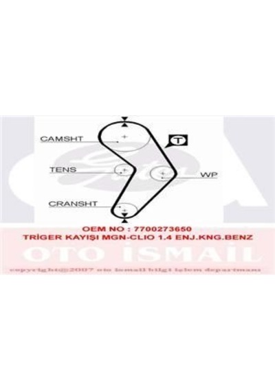 GATES 5473XS TRIGER EKSANTRIK KAYISI CLIO KANGOO MEGANE 1.4 8V E7