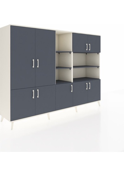 Hyperion Dolap 14 Raflı 9 Kapaklı 220x44x163 Aytaşı-antrasit Aytaşı-antrasit Hyperion Dolap 14 Raflı 9 Kapaklı 220x44x163 Aytaşı-antrasit Aytaşı-antrasit
